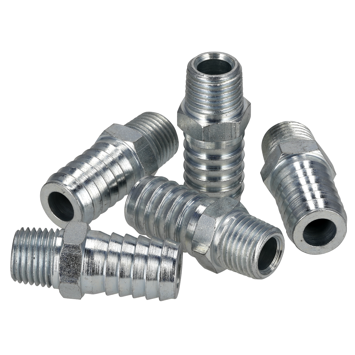 PCL AC40 PCL Screwed Tailpiece Male 1/4"BSPT - 1/2" Hose - Pack of 5