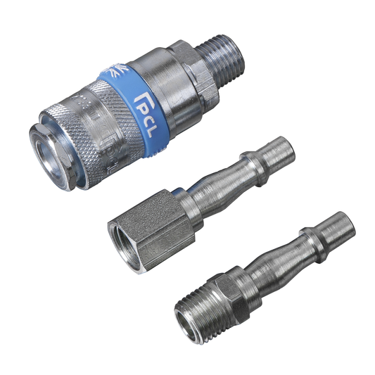 PCL AC60 PCL Air Tool Coupling Kit 1/4"BSPT 3pc
