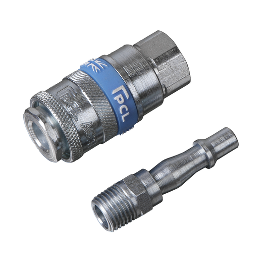 PCL AC61 PCL Air Tool Coupling Kit 1/4"BSPT 2pc