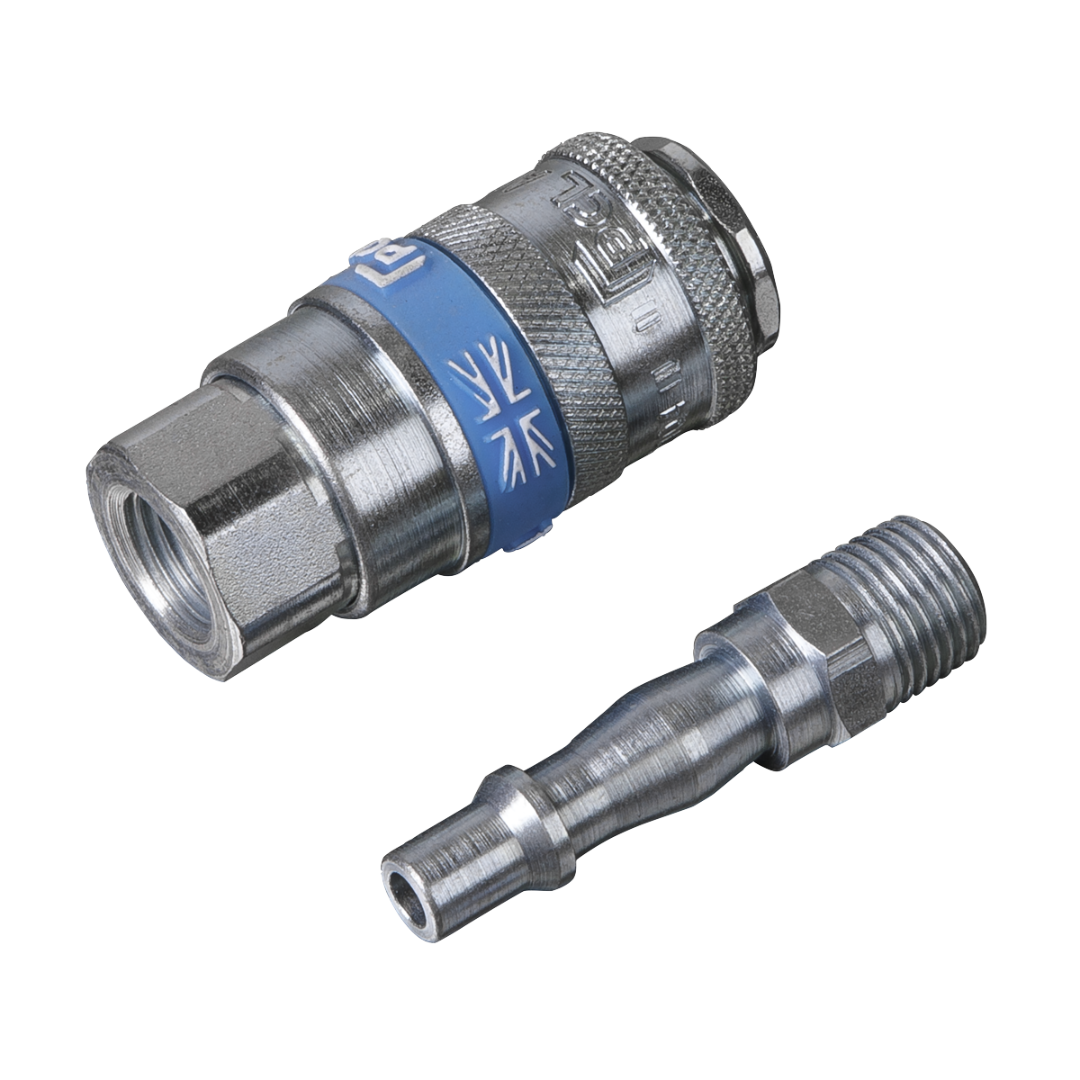 PCL AC61 PCL Air Tool Coupling Kit 1/4"BSPT 2pc