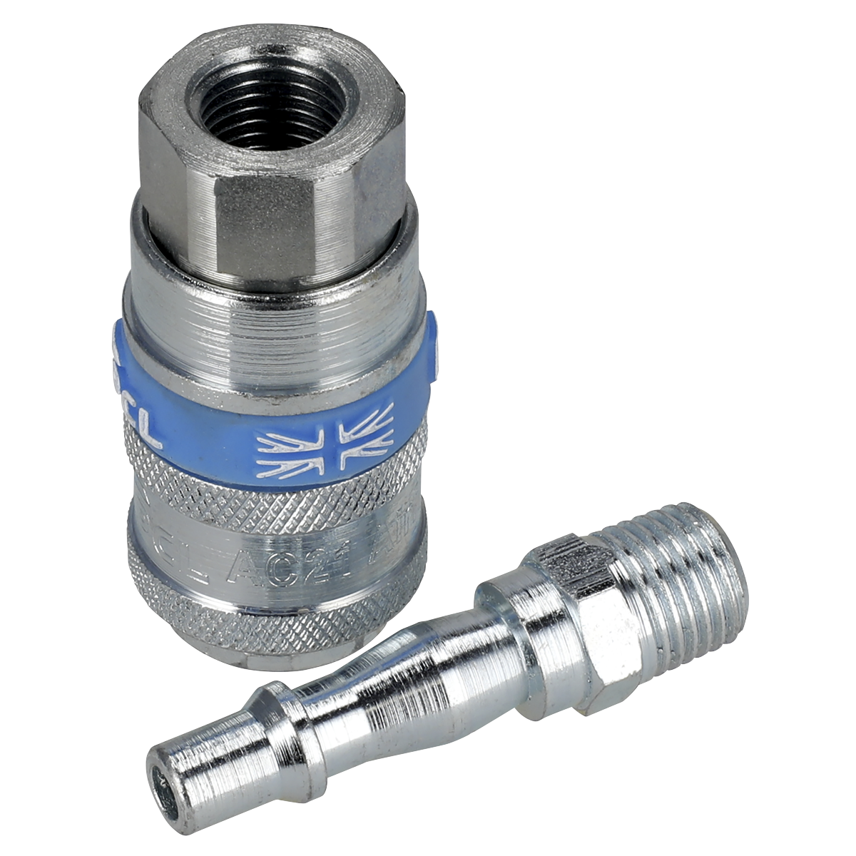 PCL AC61 PCL Air Tool Coupling Kit 1/4"BSPT 2pc