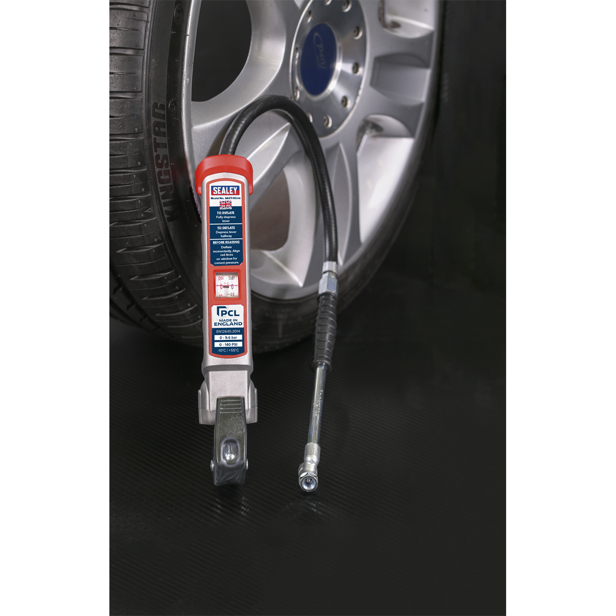PCL SA37/93 PCL Professional Tyre Inflator with Twin Push-On Connector