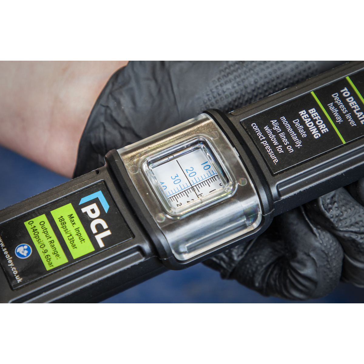 PCL SA37/98 PCL Airlite Eco Tyre Inflator with Clip-On Connector