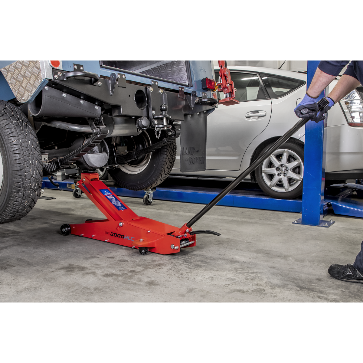 Premier 3000HLC Premier Long Reach High Lift Trolley Jack 3 Tonne