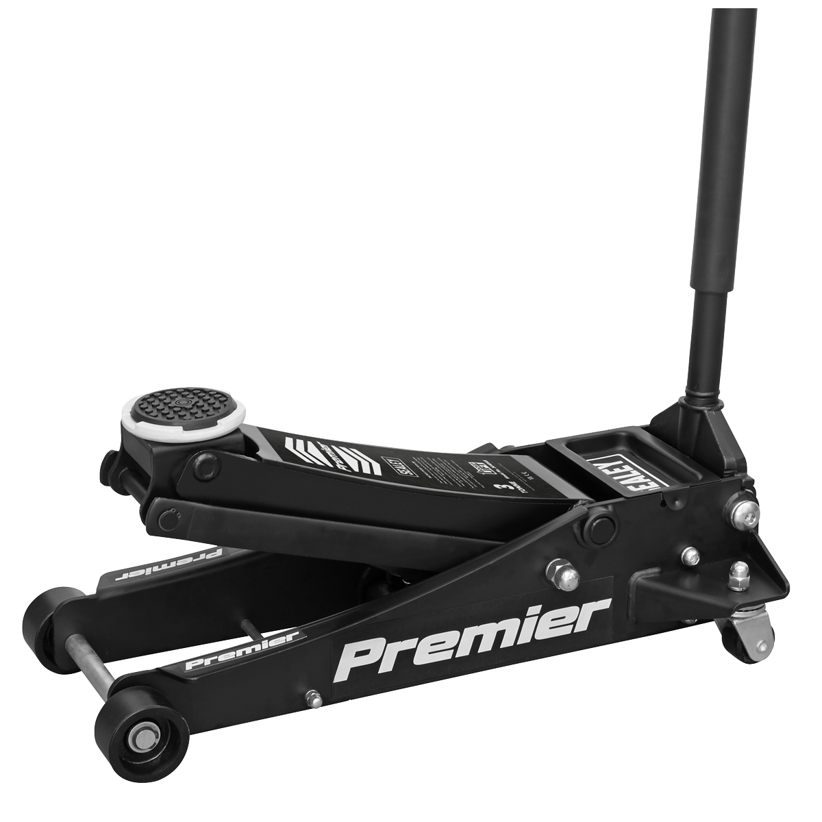 Premier 3040AB Premier Low Profile Trolley Jack with Rocket Lift 3 Tonne - Black
