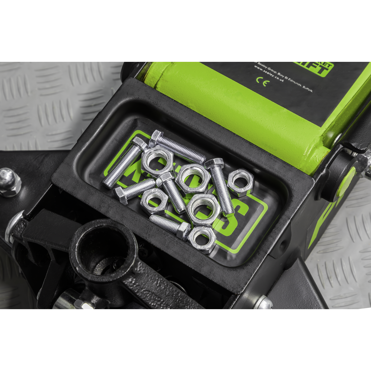 Premier 3040AG Premier Low Profile Trolley Jack with Rocket Lift 3 Tonne - Green