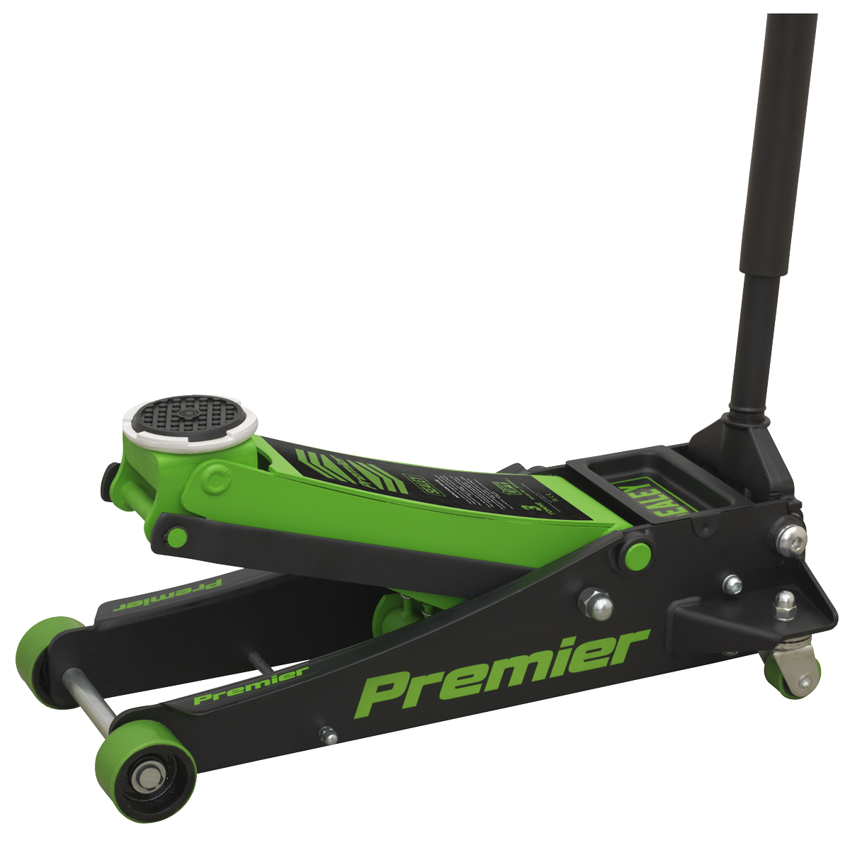 Premier 3040AG Premier Low Profile Trolley Jack with Rocket Lift 3 Tonne - Green