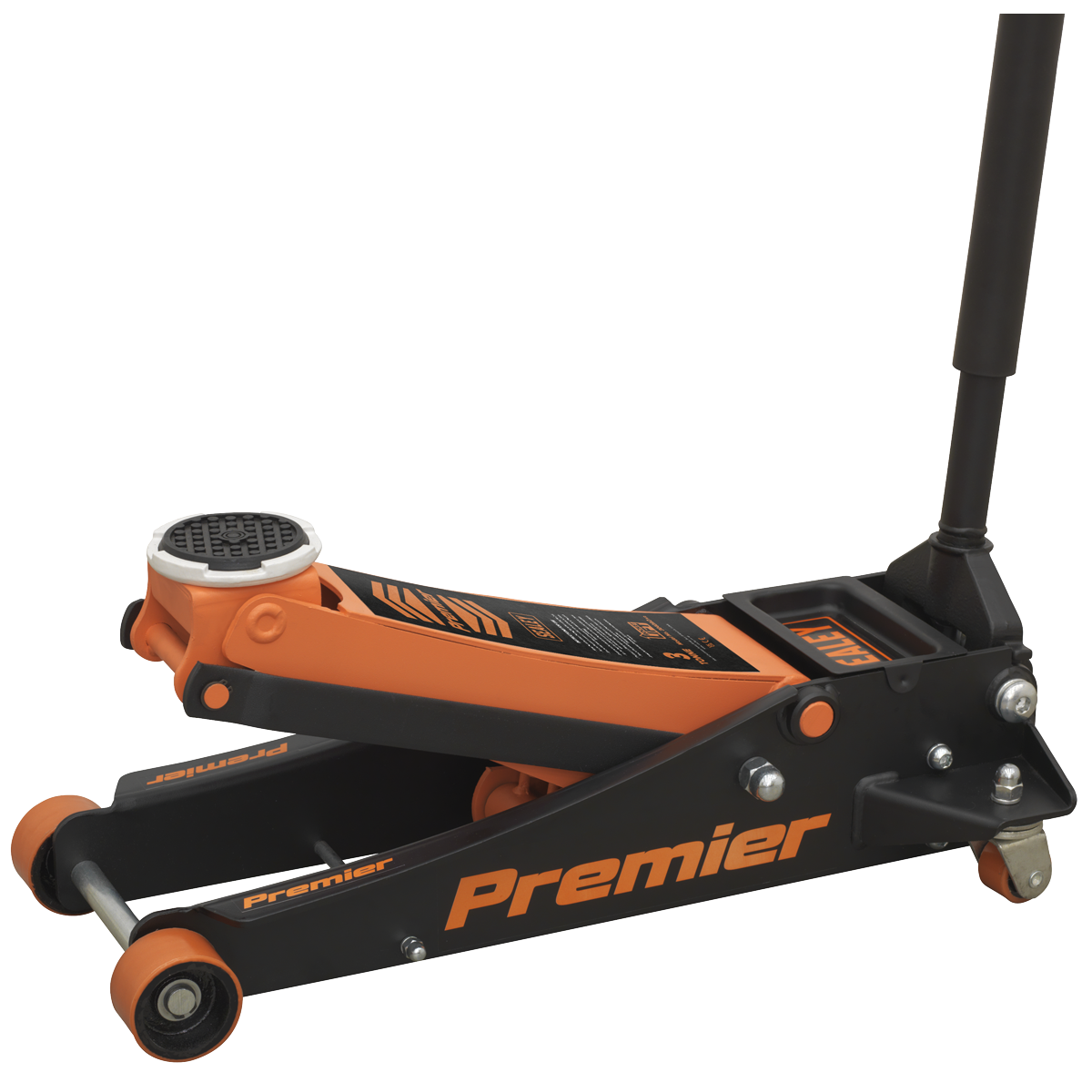 Premier 3040AO Premier Low Profile Trolley Jack with Rocket Lift 3 Tonne - Orange
