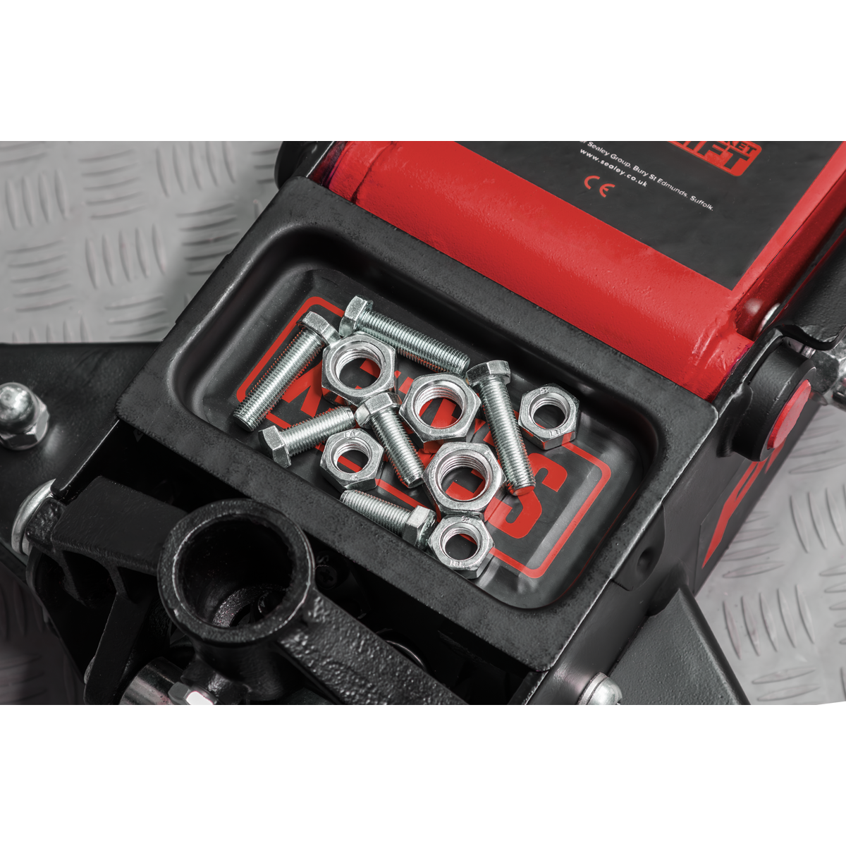 Premier 3040AR Premier Low Profile Trolley Jack with Rocket Lift 3 Tonne - Red