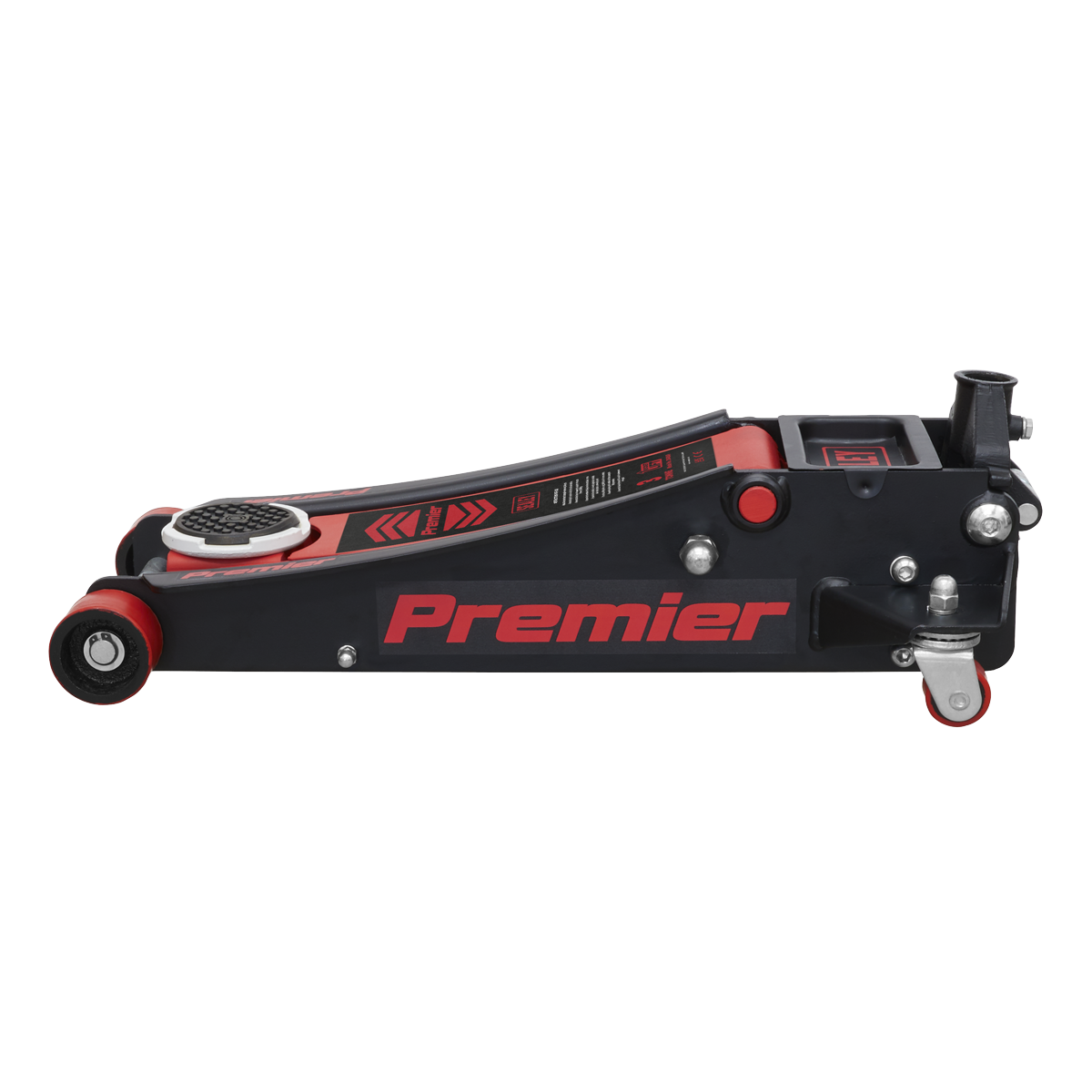 Premier 3040AR Premier Low Profile Trolley Jack with Rocket Lift 3 Tonne - Red