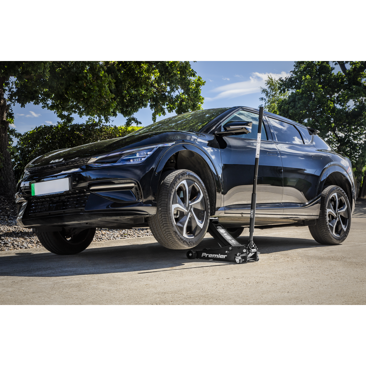 Premier 4040AB Premier Low Profile Trolley Jack with Rocket Lift 4 Tonne - Black