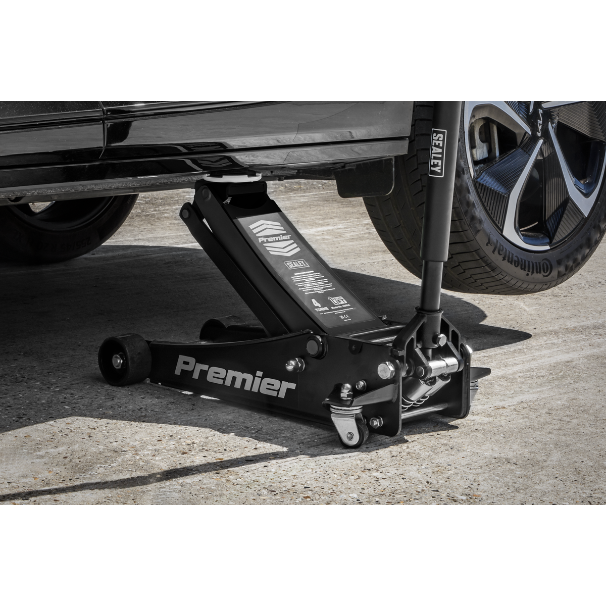 Premier 4040AB Premier Low Profile Trolley Jack with Rocket Lift 4 Tonne - Black