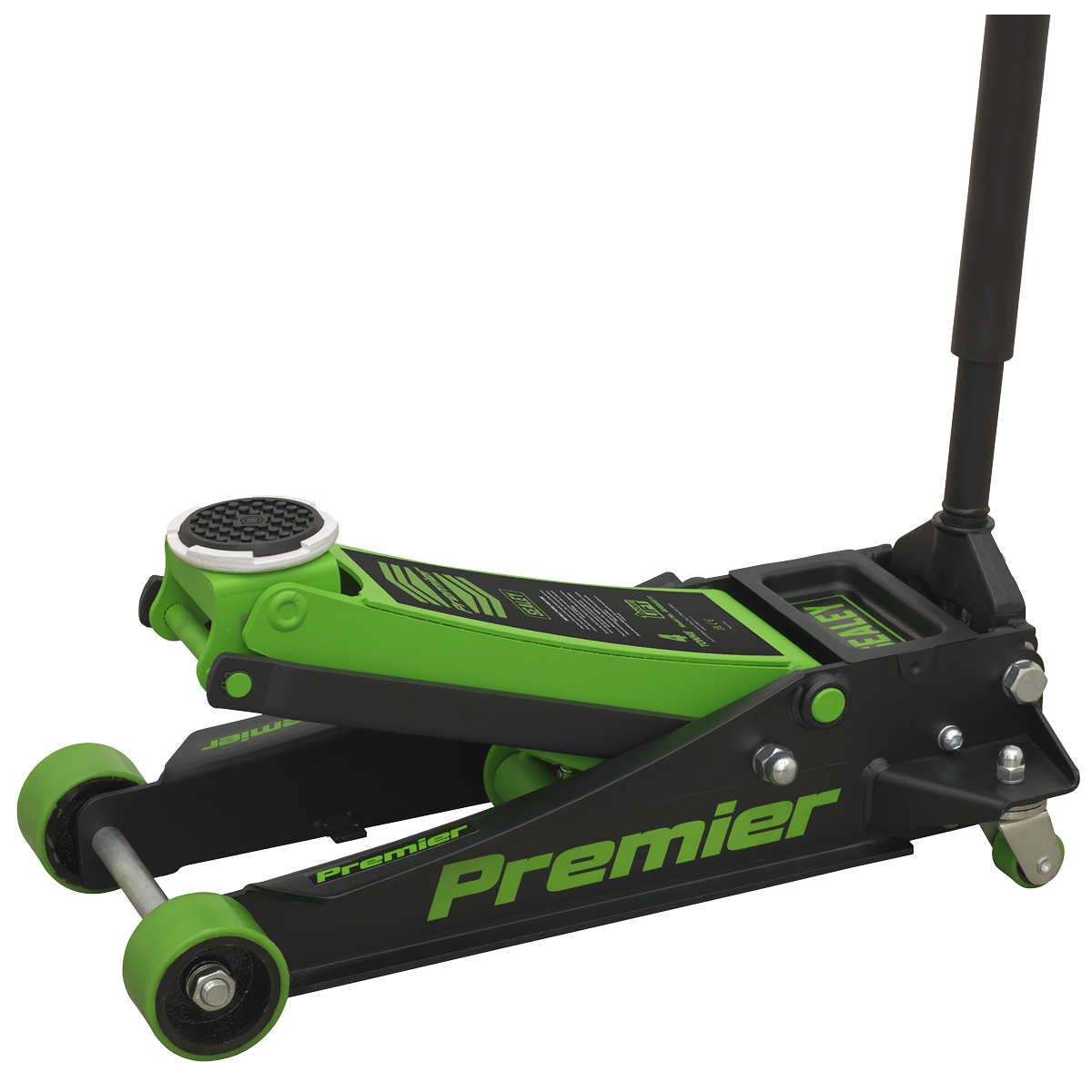 Premier 4040AG Premier Low Profile Trolley Jack with Rocket Lift 4 Tonne - Green