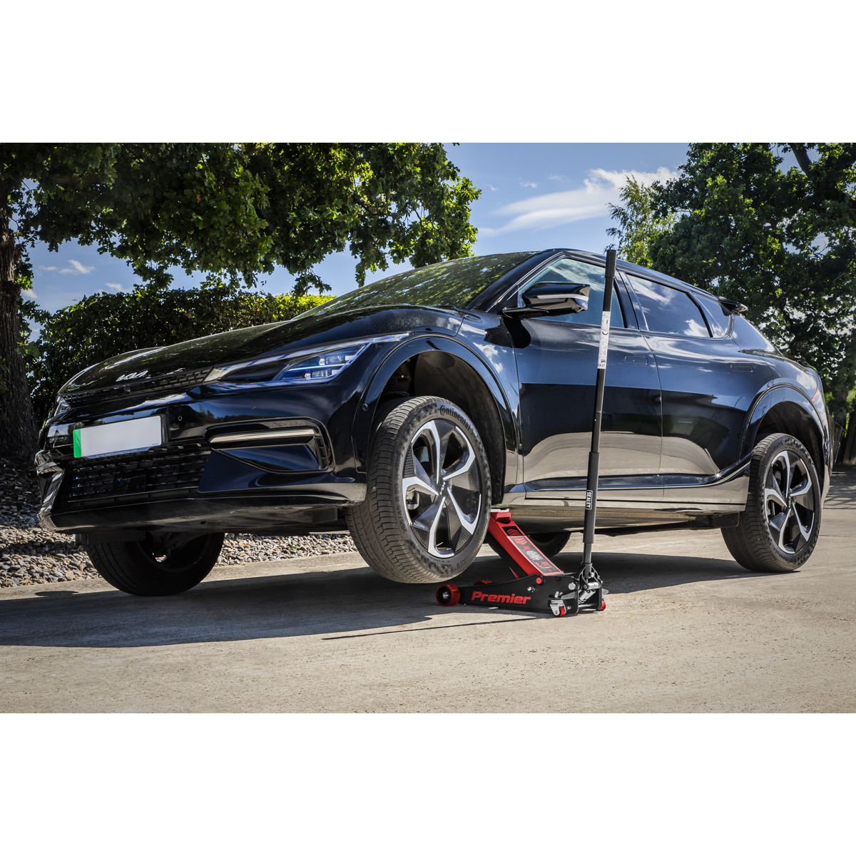 Premier 4040AR Premier Low Profile Trolley Jack with Rocket Lift 4 Tonne - Red