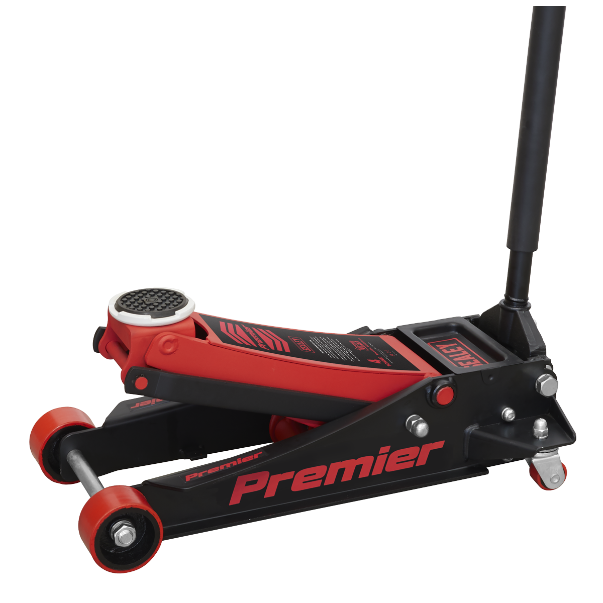 Premier 4040AR Premier Low Profile Trolley Jack with Rocket Lift 4 Tonne - Red