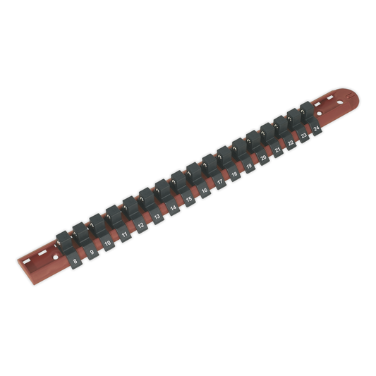 Premier AK1217 Premier Socket Retaining Rail with 17 Clips 1/2"Sq Drive