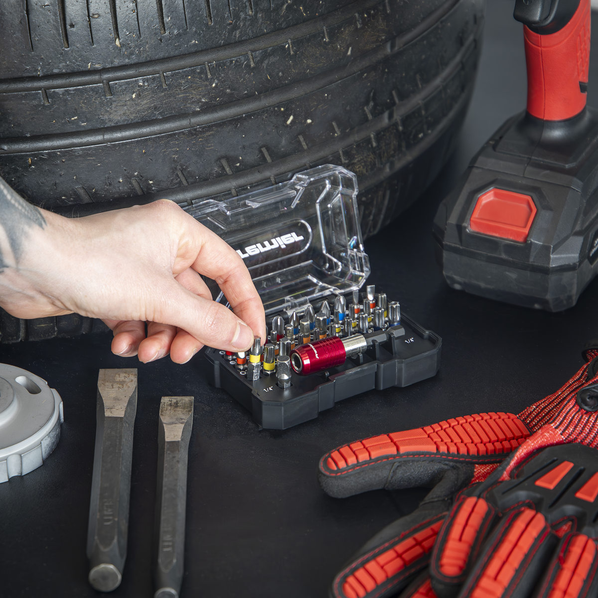 Premier AK2110 Premier Colour-Coded Power Tool Bit Set 32pc