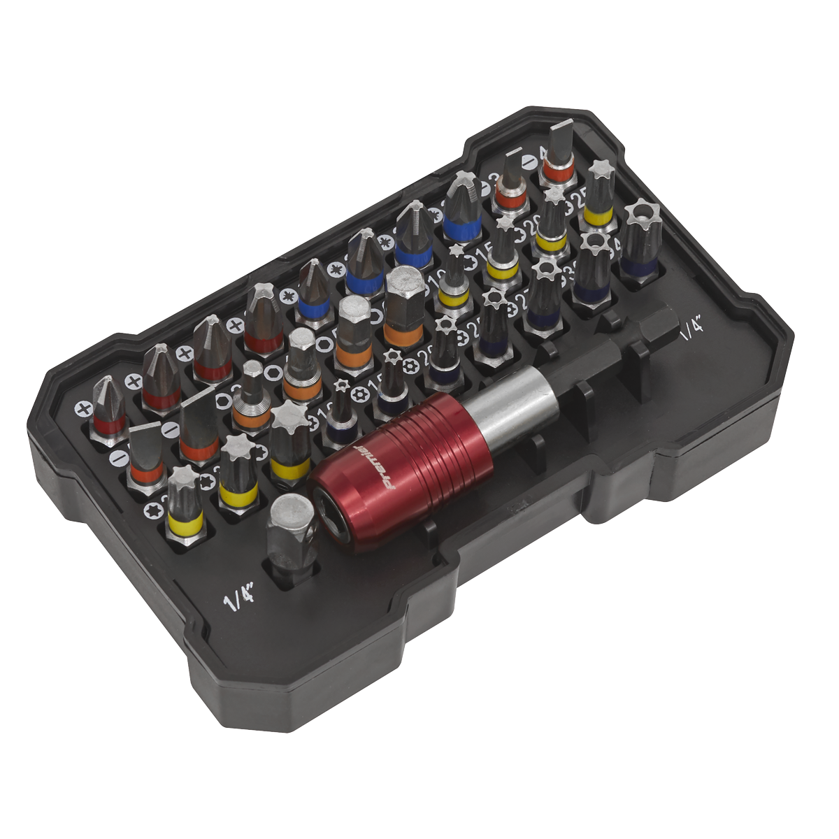 Premier AK2110 Premier Colour-Coded Power Tool Bit Set 32pc