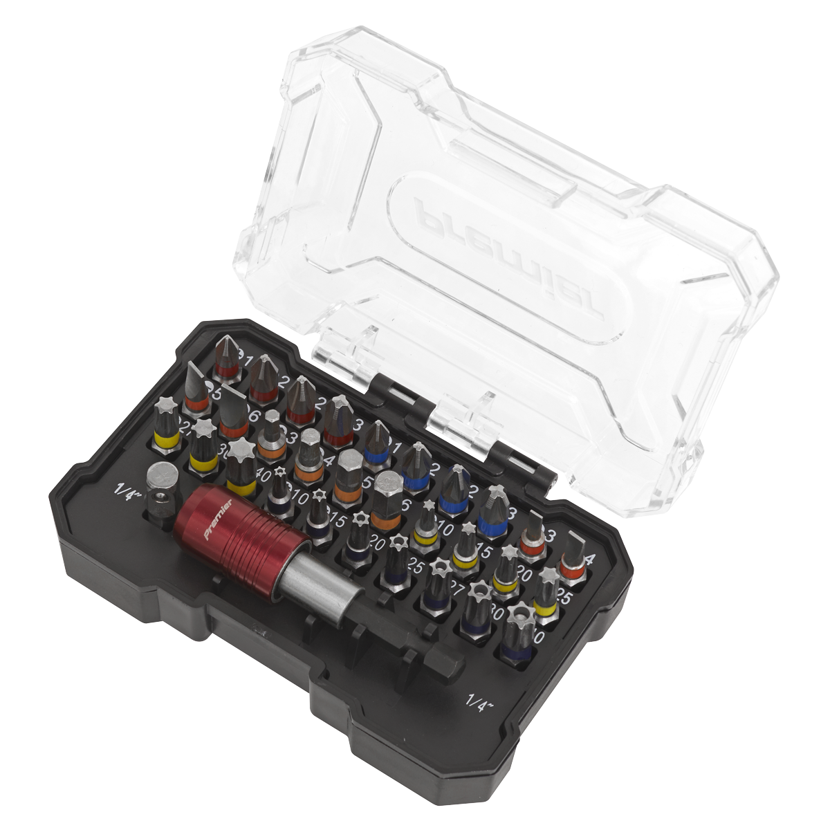 Premier AK2110 Premier Colour-Coded Power Tool Bit Set 32pc