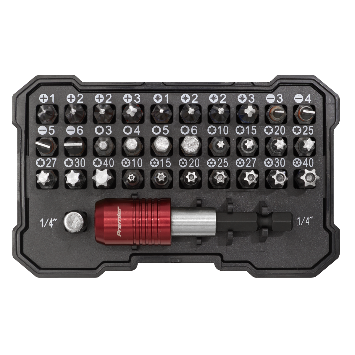 Premier AK2110 Premier Colour-Coded Power Tool Bit Set 32pc
