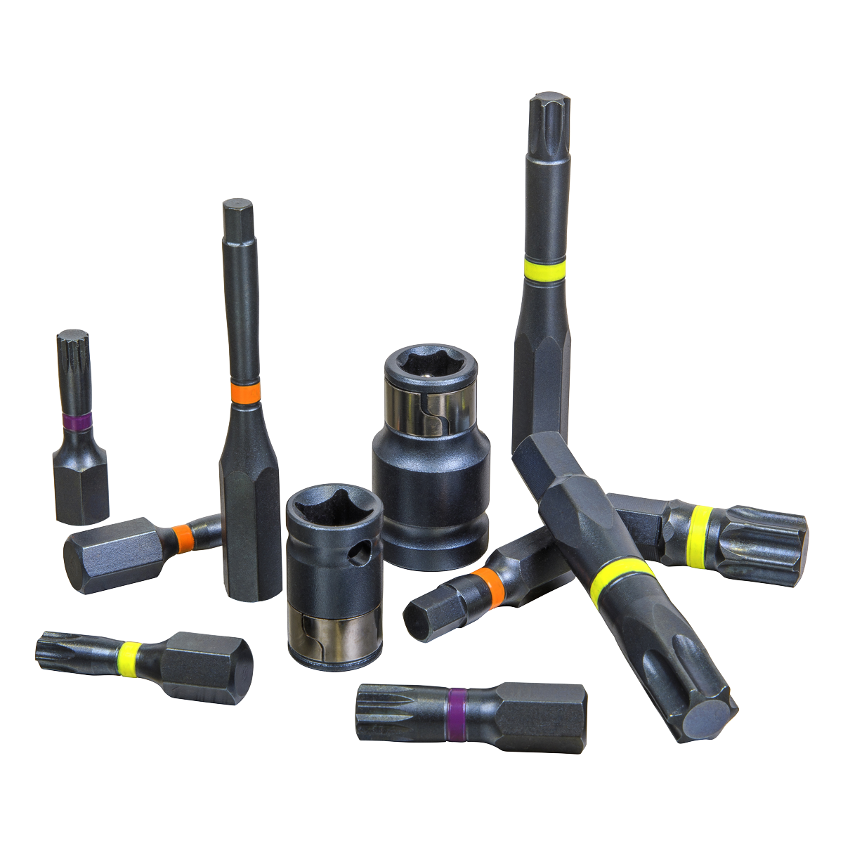 Premier AK21901 Premier Impact TRX-Star*/Hex/Spline Bit Set 3/8" & 1/2"Sq Drive 42pc