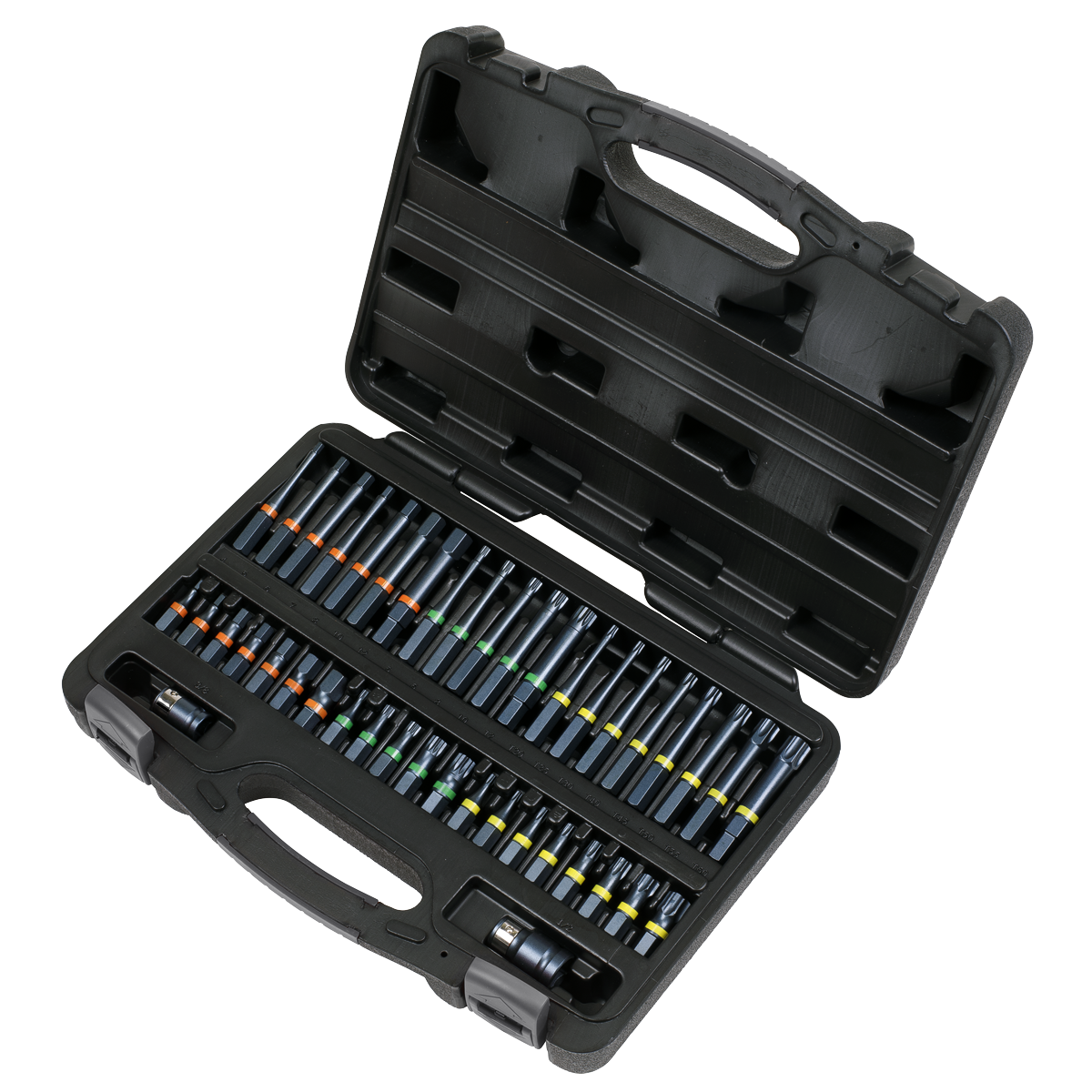Premier AK21901 Premier Impact TRX-Star*/Hex/Spline Bit Set 3/8" & 1/2"Sq Drive 42pc