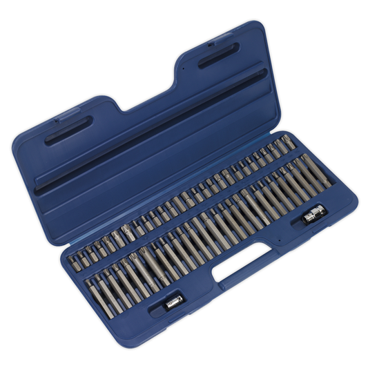 Premier AK21956 Premier Security TRX-Star*/Hex/Ribe/Spline Bit Set 3/8" & 1/2"Sq Drive 56pc