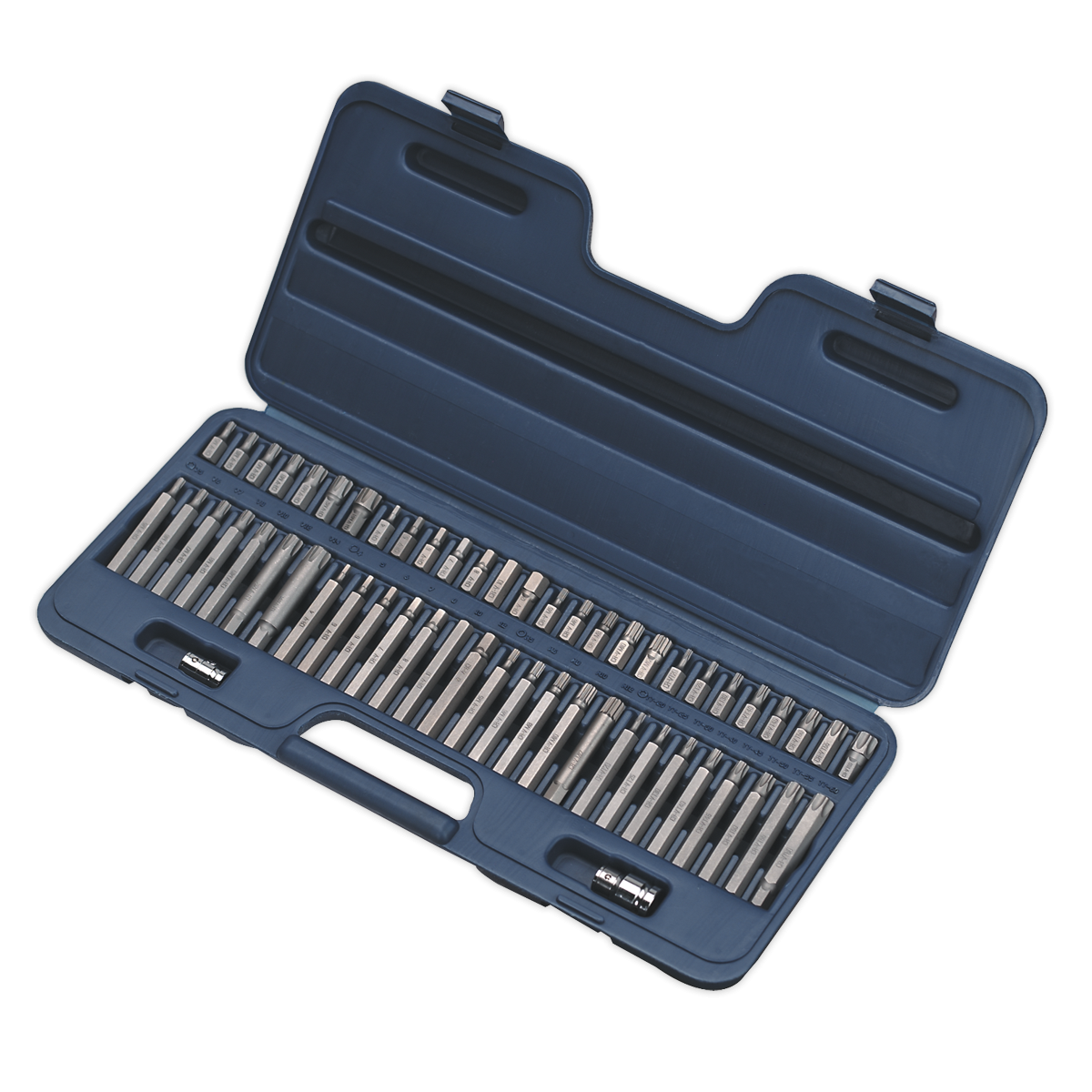 Premier AK21956 Premier Security TRX-Star*/Hex/Ribe/Spline Bit Set 3/8" & 1/2"Sq Drive 56pc