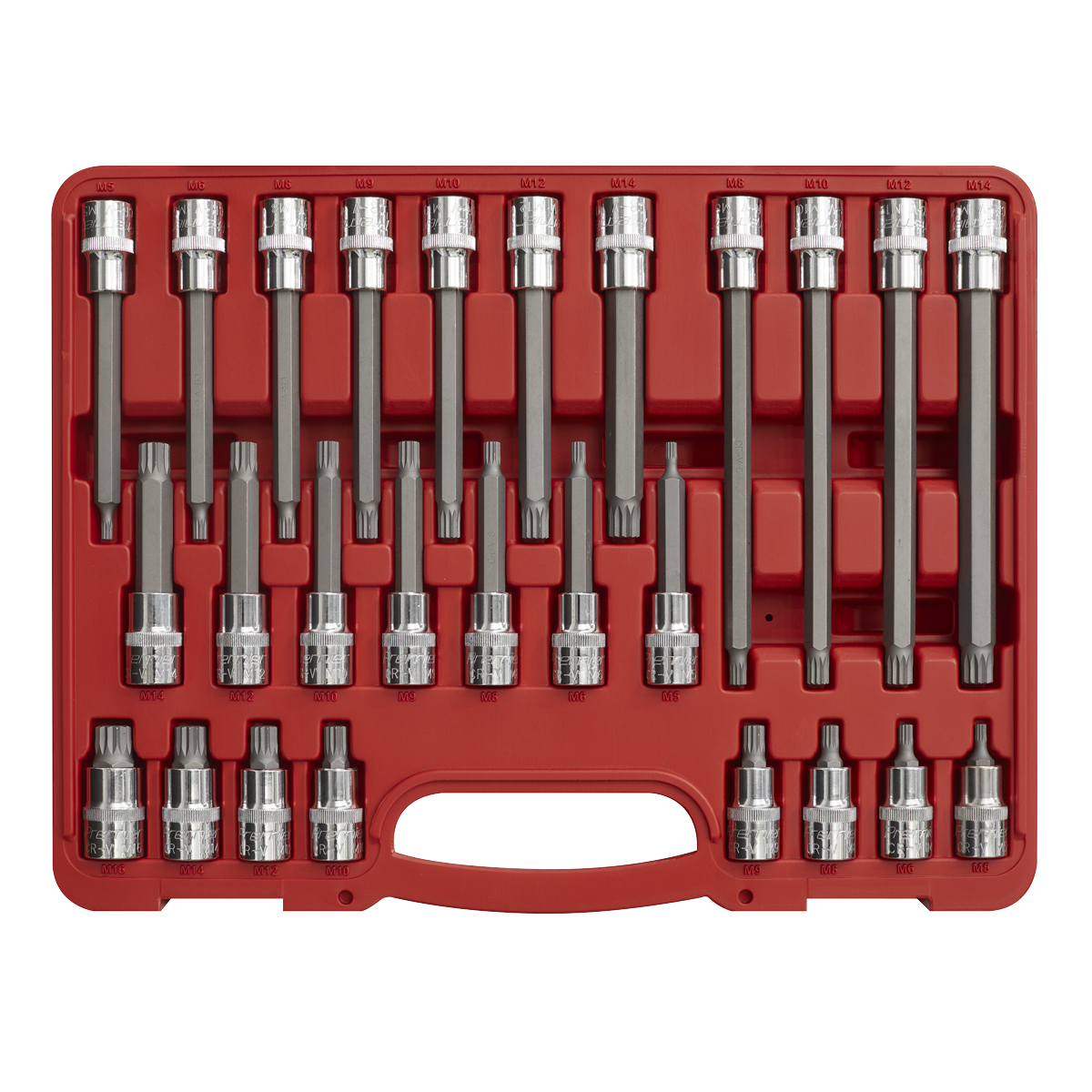 Premier AK2195 Premier Spline Socket Bit Set 1/2"Sq Drive 26pc
