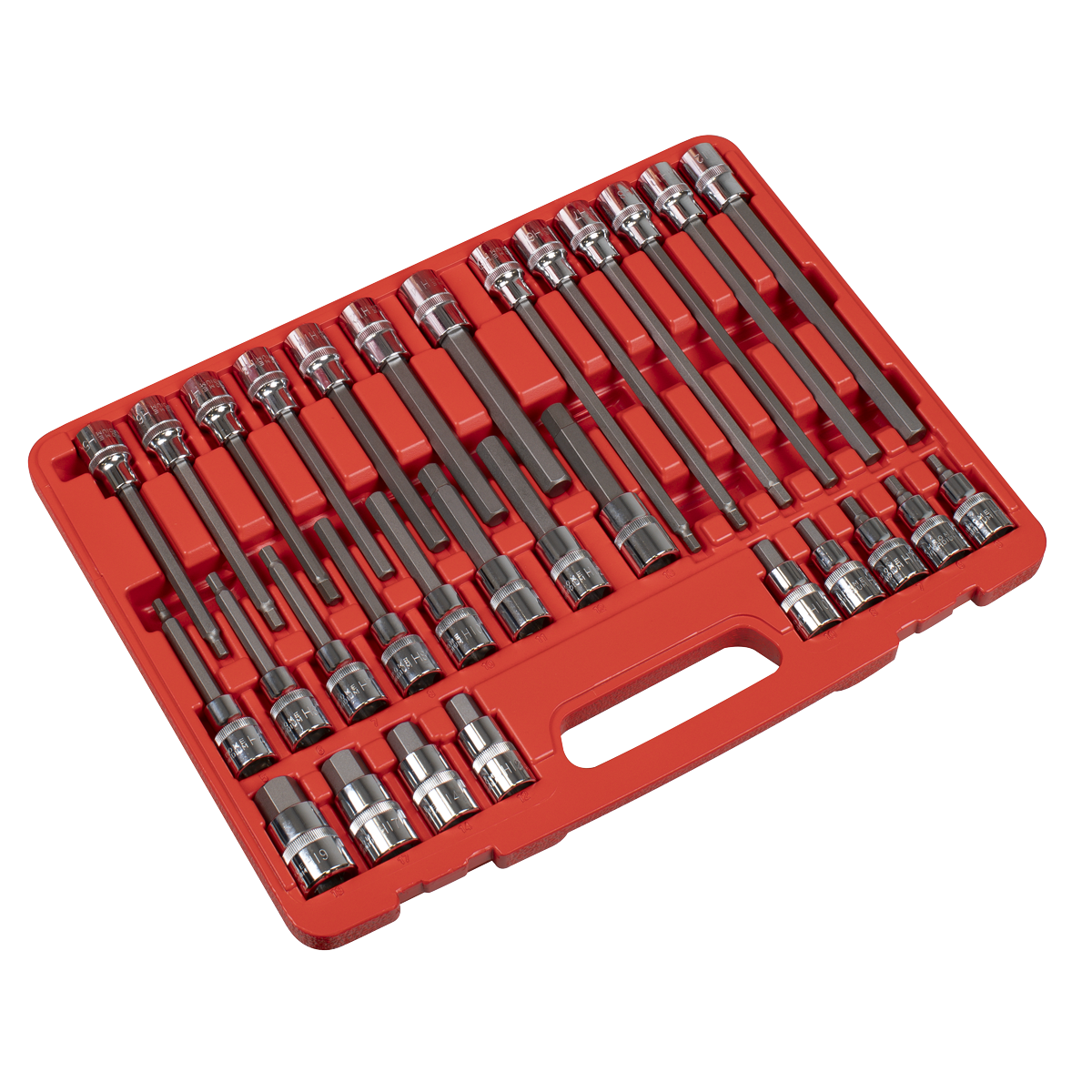 Premier AK2196 Hex Socket Bit Set 30pc 1/2"Sq Drive