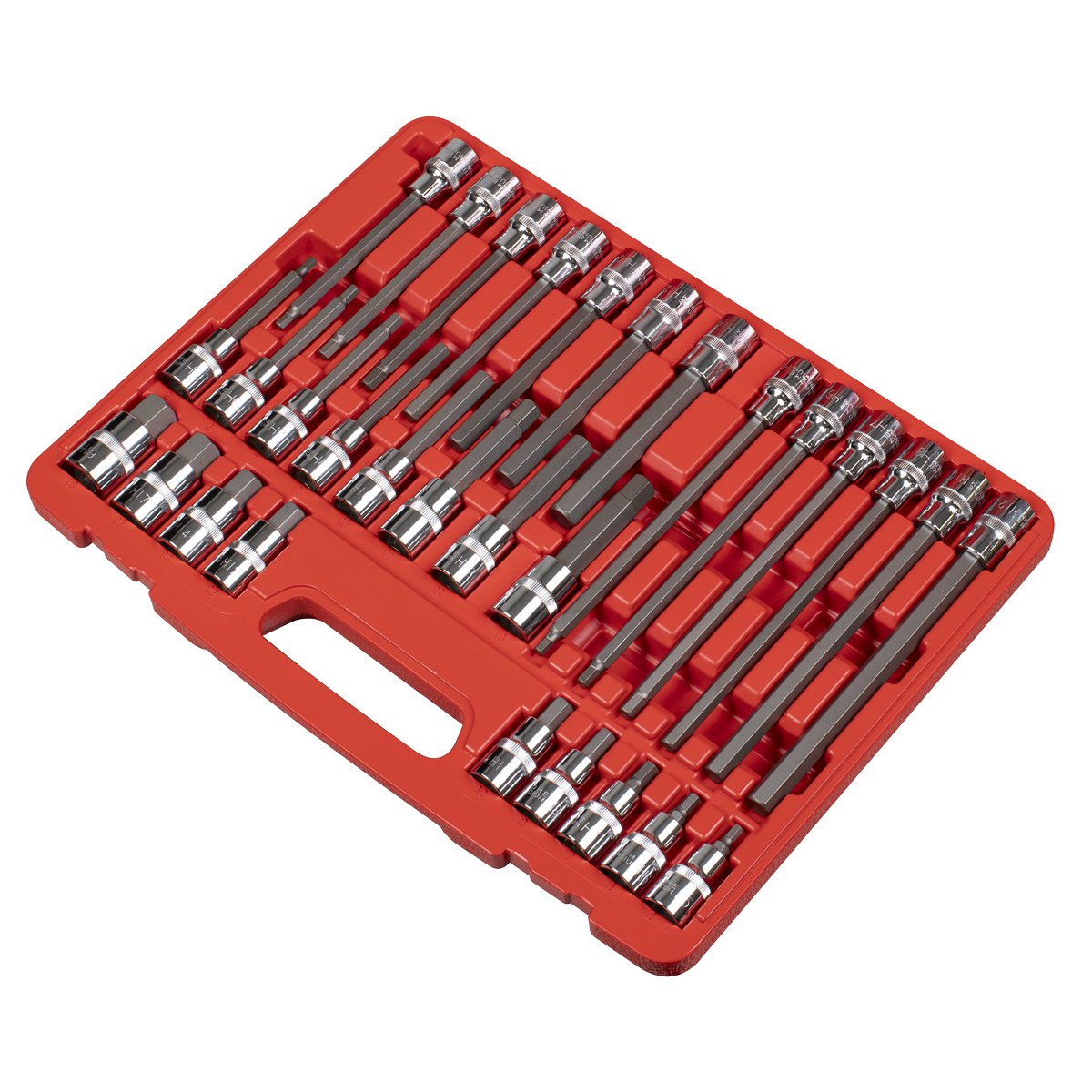 Premier AK2196 Hex Socket Bit Set 30pc 1/2"Sq Drive