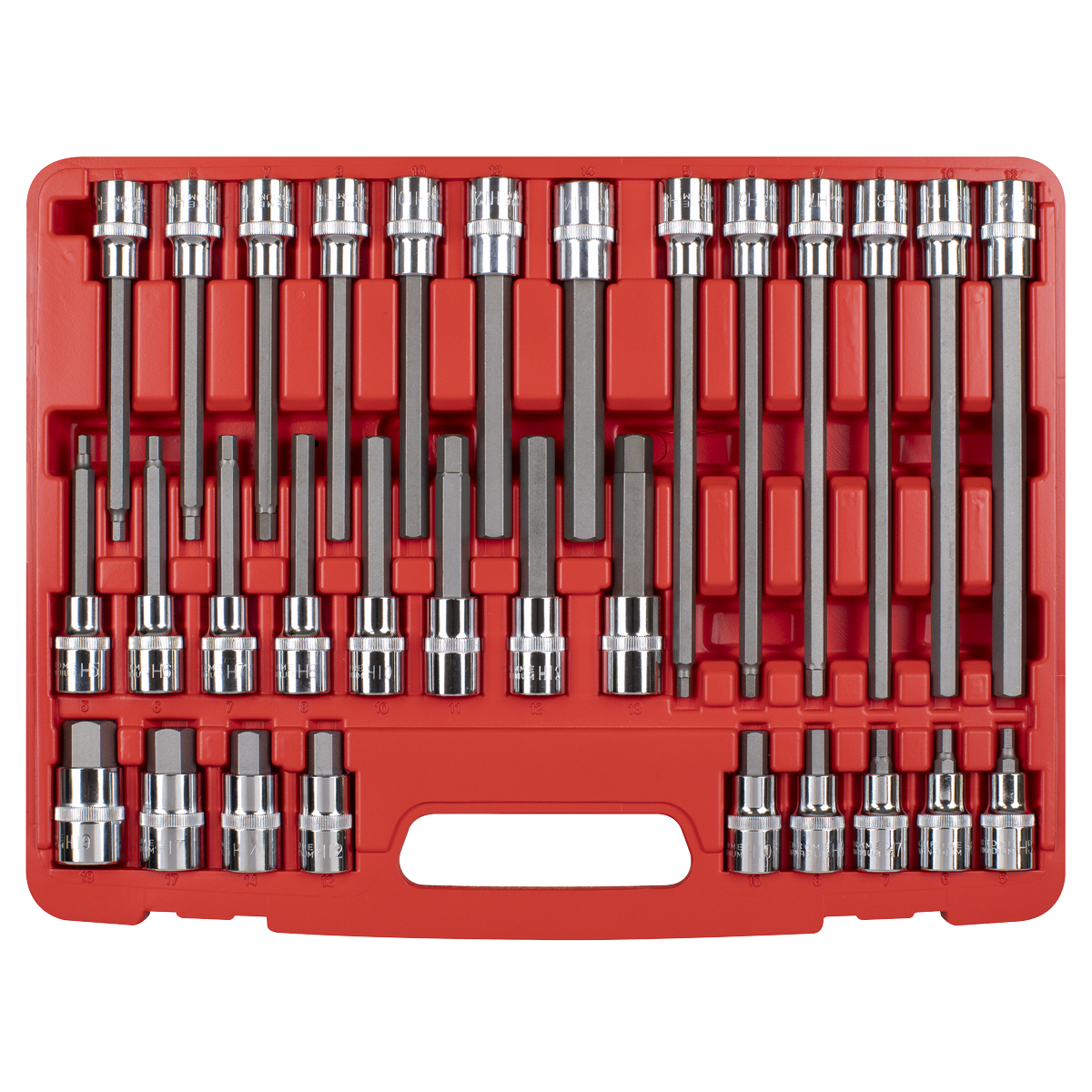 Premier AK2196 Hex Socket Bit Set 30pc 1/2"Sq Drive