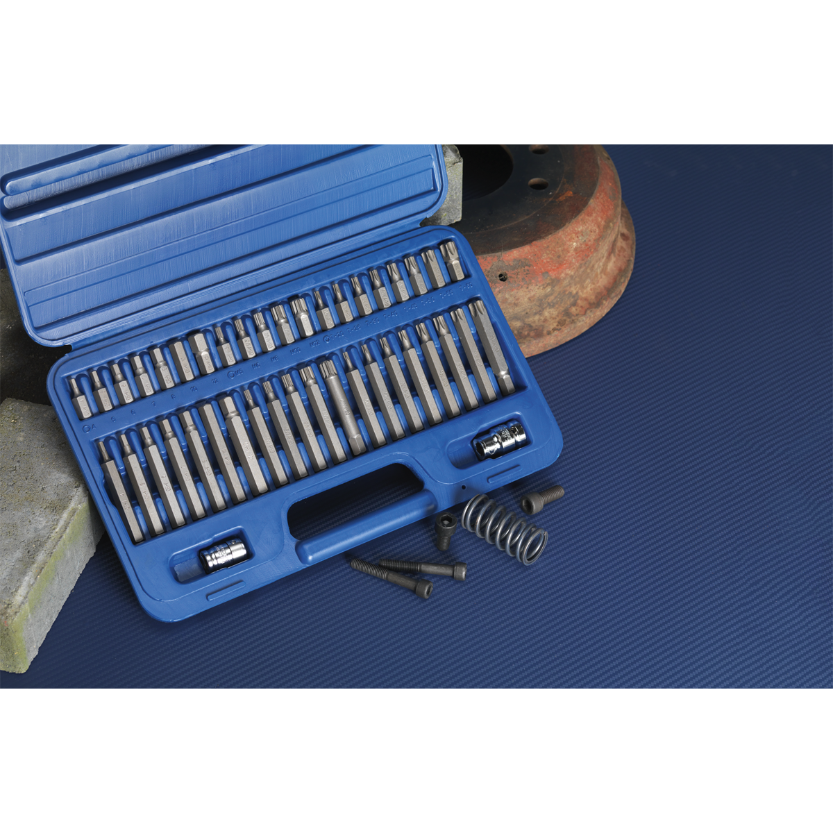 Premier AK219 Premier TRX-Star*/Hex/Spline Bit Set 3/8" & 1/2"Sq Drive 42pc