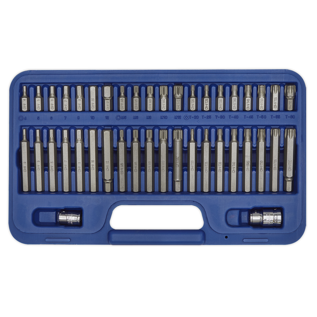 Premier AK219 Premier TRX-Star*/Hex/Spline Bit Set 3/8" & 1/2"Sq Drive 42pc