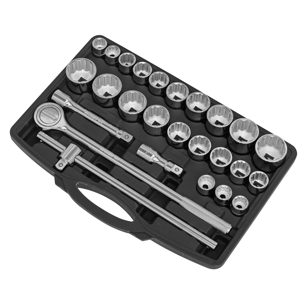 Premier AK2582 Premier Metric/Imperial Socket Set 3/4"Sq Drive 12-Point 26pc