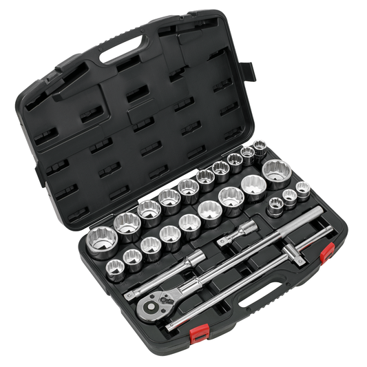 Premier AK2584 Premier Metric/Imperial Socket Set 3/4"Sq Drive 12-point 26pc