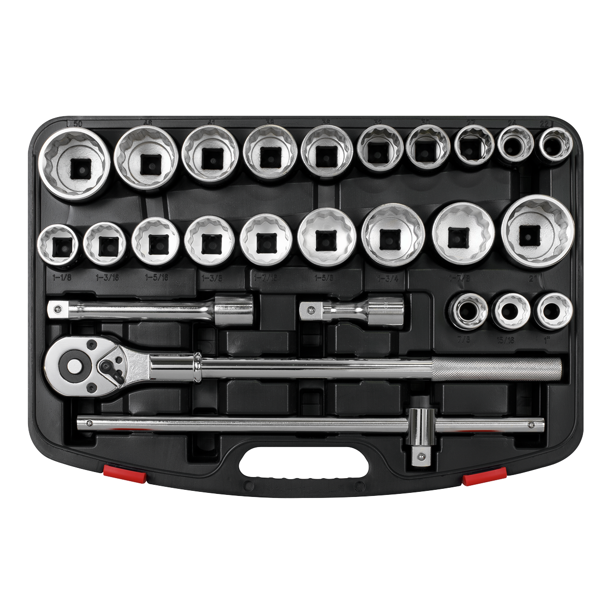 Premier AK2584 Premier Metric/Imperial Socket Set 3/4"Sq Drive 12-Point 26pc