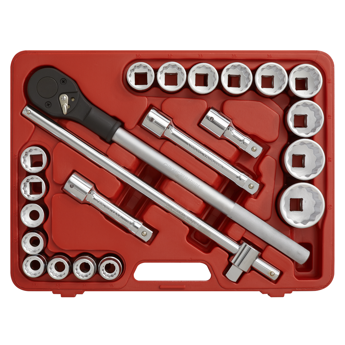 Premier AK2598 Premier Socket Set 3/4"Sq Drive 12-point 22pc