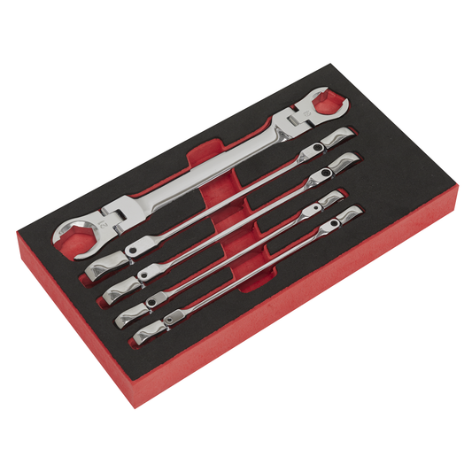 Premier AK2652 Premier Flexi-Head Flare Nut Spanner Set 5pc