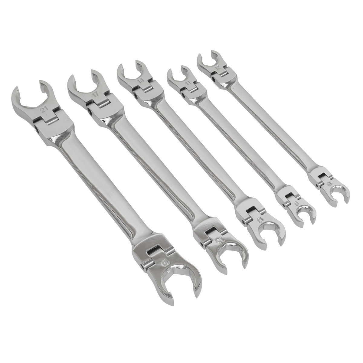 Premier AK2652 Premier Flexi-Head Flare Nut Spanner Set 5pc