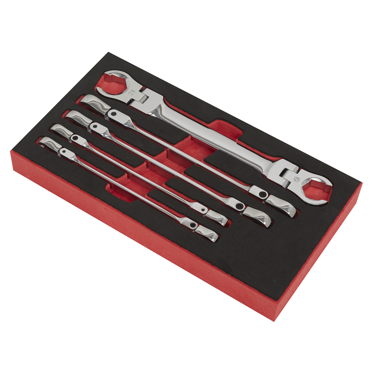 Premier AK2652 Premier Flexi-Head Flare Nut Spanner Set 5pc