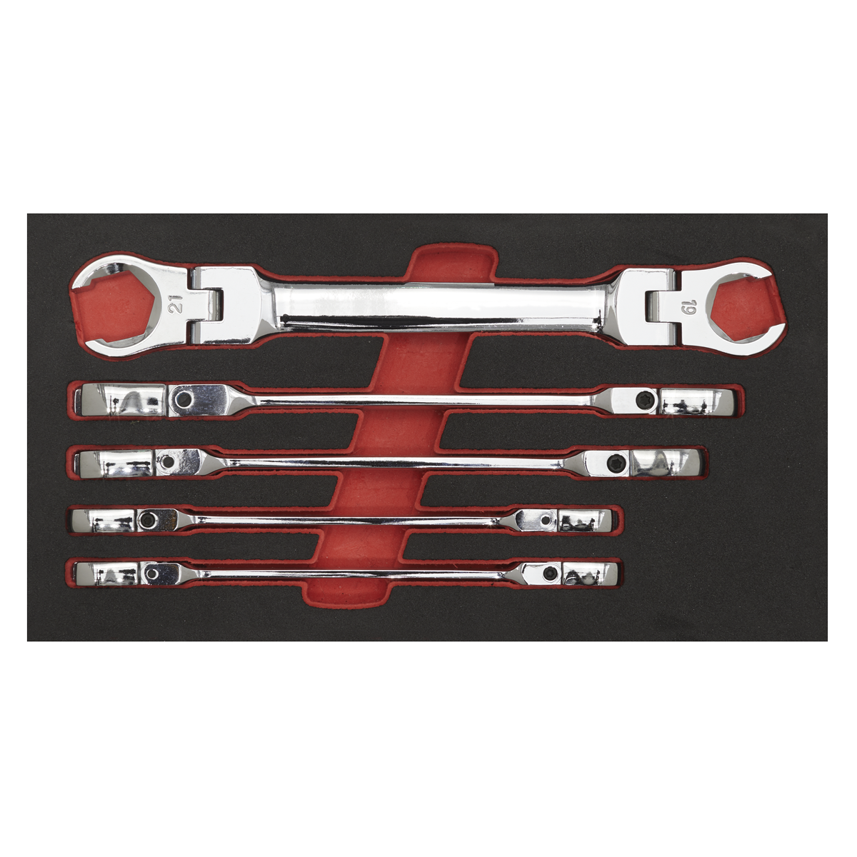 Premier AK2652 Premier Flexi-Head Flare Nut Spanner Set 5pc