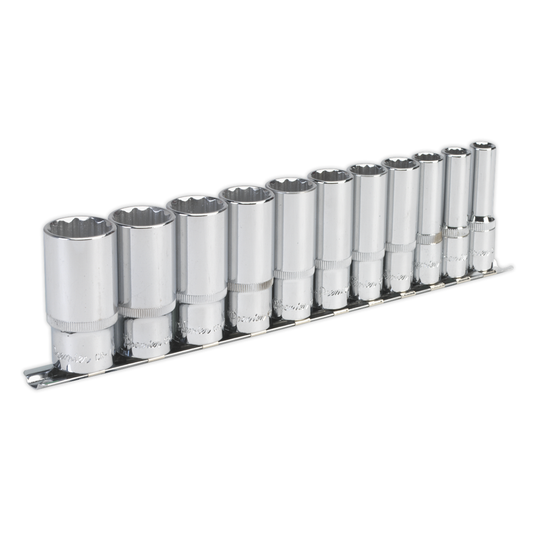 Premier AK2673 Premier Imperial Deep Socket Set 3/8"Sq Drive 12-point 11pc