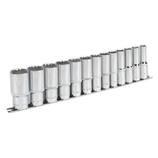 Premier AK2675 Premier Imperial Deep Socket Set 1/2"Sq Drive 12-point 13pc