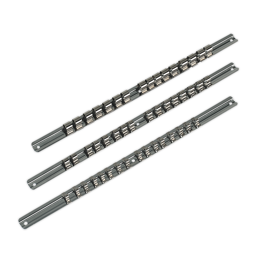 Premier AK270 Premier Socket Retaining Rail Set 1/4", 3/8" & 1/2"Sq Drive 3pc