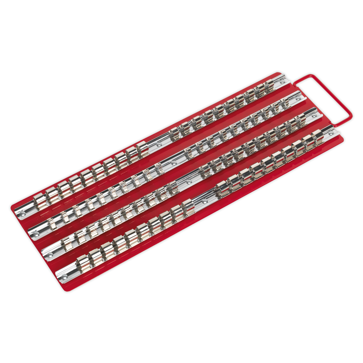 Premier AK271 Premier Socket Rail Tray 1/4", 3/8" & 1/2"Sq Drive - Red