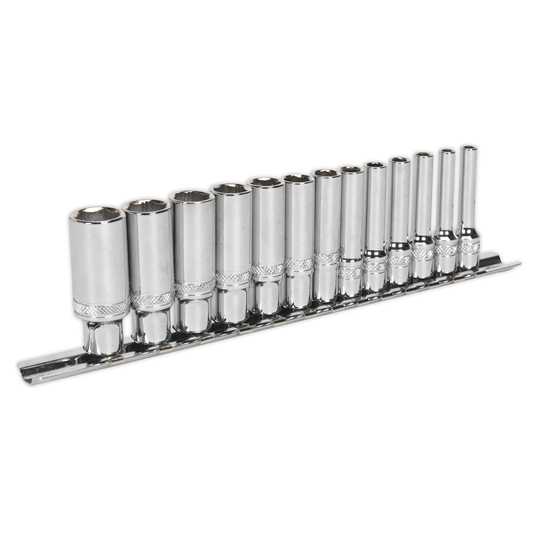 Premier AK2747 Premier Deep Lock-On™ Socket Set 1/4"Sq Drive 13pc