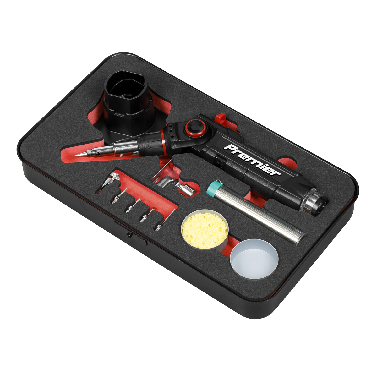 Premier AK2971 Premier 3-in-1 Butane Indexing Soldering Iron Kit
