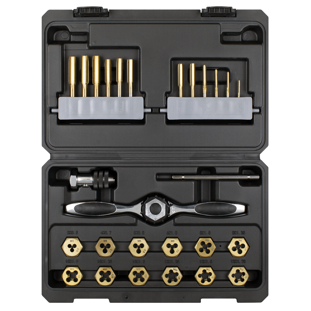 Premier AK3026 Titanium Coated Hexagonal Tap & Die Set 26pc