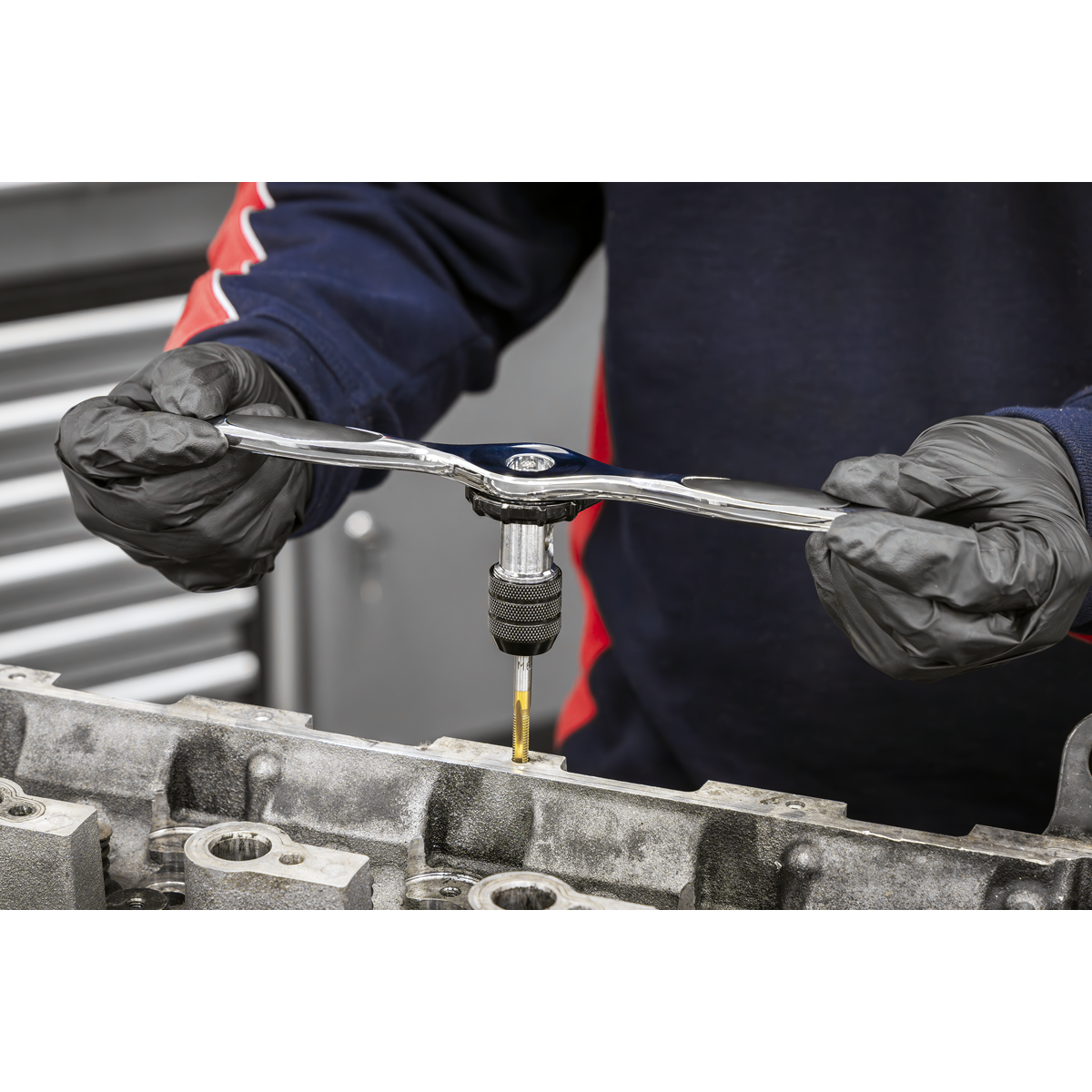 Premier AK3046 Premier Metric & Imperial Titanium Coated Hexagonal Tap & Die Set 46pc